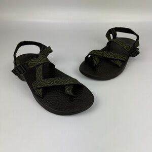 Chaco Mens Size 13 Z/1 Hiking Outdoor Sport Sandals Adjustable Strap Green